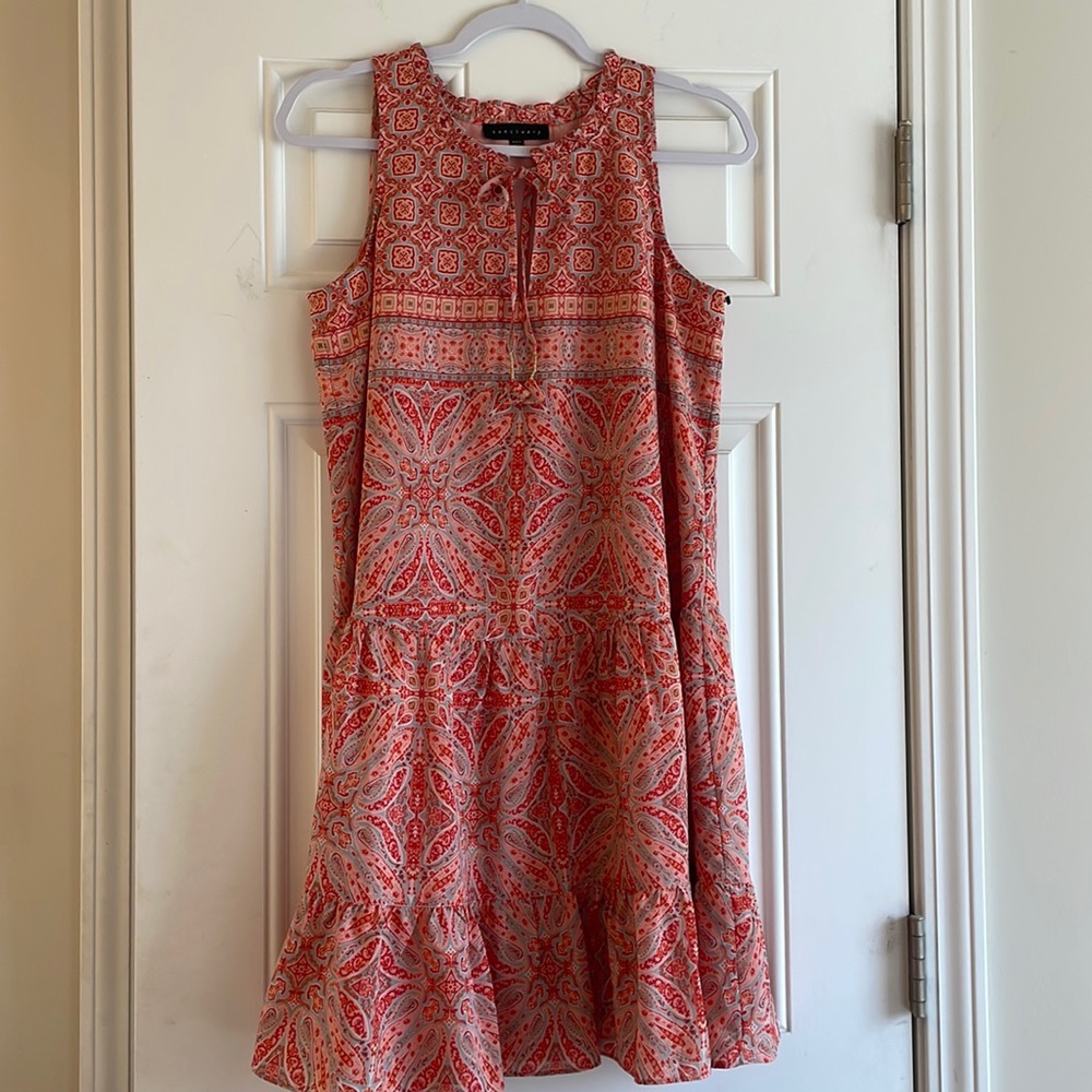 Sanctuary Sleeveless Tiered Dress Sz S